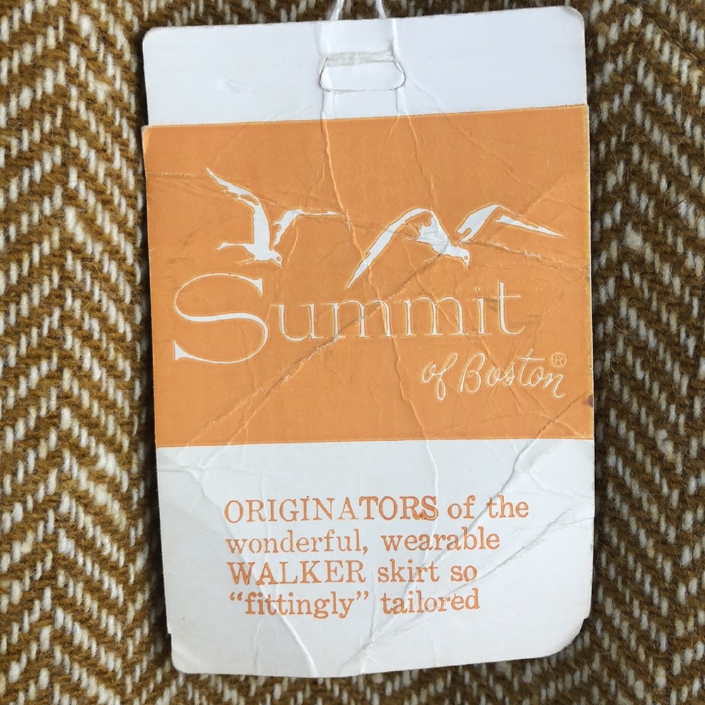 Deadstock Vtg Summit of Boston Continental Walker Wool Skirt - Picture 13 of 15